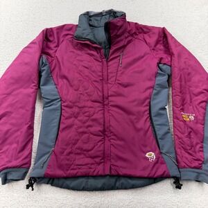Mountain Hardwear Reversible Insulated Jacket Women's Size 6 Pink Gray Primaloft